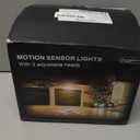 MEIHUA 70W Motion Sensor Outdoor Lights, 6800LM LED Security Lights Motion Sensor Light Outdoor, 6500K Daylight, Dusk to Dawn 3 Adjustable Heads Flood Lights IP66 Waterproof for Outside Garage (White)