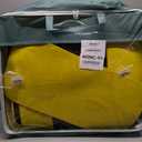 Cartoon Bear All-Inclusive Leather Four Season Seat Cover Cushion 5 Seat Full Set of Universal Fit (Black-Yellow)
