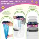 Premium Cat Litter Refill Bags |Jumbo 28FT 8-Pack | Lasts Up to 32 Months | 8 Cartridges for Superior Odor Control