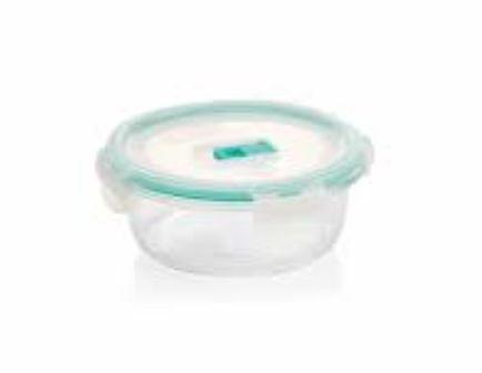Masterchef Circular Glass Dish With Locking Lid 670ml 22.6fl oz