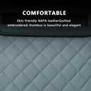 Car Armrest Cushion, Car Center Console Cover, Leather Armrest Cover for Car, Universal Middle Console Cushion with Storage Box, Cup Holder, Phone Slot, Waterproof Interior Accessories (Black)