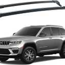 Roof Rack Cross Bars 220lbs Compatible with 2022-2026 Jeep Grand Cherokee and Jeep Grand Cherokee L 2021-2026，Heavy Duty Aluminum Crossbars Cargo Bars Ski Snowboard Luggage Kayak Bike Carrier