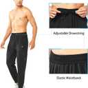 NORTHYARD Men's Athletic Running Pants Lightweight Workout Joggers Quick Dry Gym Sweatpants Active Sports Track Training (Black, M)