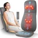 Shiatsu Back and Neck Massager with Heat, Kneading, Rolling, Vibration, Massage Seat Cushion, Full Back Massage Chair Pad