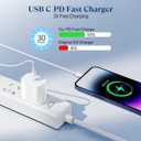 Ximytec iPhone 14 13 12 11 Charger Fast Charging 2Pack 20W Type-C Fast Charger Blocks with 6FT MFi-Certified USB C to Lightning Cables Compatible with iPhone 14/13/12/11/XS/XR/X/8/7/6 /iPad (White)