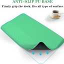 Computer Keyboard Stand Pad with Wrist Rest, Ergonomic Comfy Tilted Keyboard Stand Riser Holder Pad for Office Home (Green)