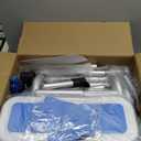 Tub Transfer Bench and Shower Chair with Non Slip Aluminum Body, FSA Eligible, Adjustable Seat Height and Cut Out Access, Holds Weight up to 500 Lbs