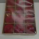 Senjie 3.15inch Burgundy Velvet Christmas Ornaments Balls Flocked Christmas Tree 12PCS Plastic Balls Xmas Hanging Ornaments Decoration Red