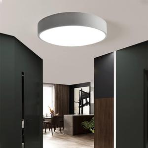 LED Ceiling Light Fixture,20 Inch Modern Round Recessed Ceiling Lights,Dimmable Light,36W Grey Close to Ceiling Lighting Flush Mount Living Room Bedroom,3000K-6000K