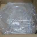 4812-01 RV Screen Door Slider Panel Bubble Style & 4810-00 Stopper & 4814-00 Holder 3 in 1 Complete Kit Replacement for Dexter Right Hand Screen Door, Clear Plexiglass Bubble Style