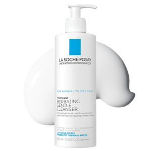 400ml La Roche-Posay Toleriane Hydrating Gentle Face Cleanser, Hydrating Facial Cleanser With Niacinamide + Ceramides, Daily Face Wash For Dry Skin To Normal Skin, Sensitive Skin Tested, Fragrance Free