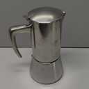 Stainless Steel Stovetop Espresso Maker  Italian Moka Pot, Induction Compatible Espresso Coffee Maker with Safety Valve (10 Cups)