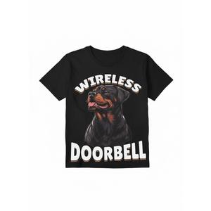 Rottweiler Dog Breed Wireless Doorbell T-Shirt Large
