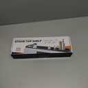 AWOKE Stove Top Shelf 30 Inch - Silicone Material Magnetic Shelf for The Stove - 3 Functional Partitions Kitchen Spice Rack Organizer - White (30" Standard Size)