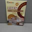 Linen Repair Tape 2Pcs 8x12 inch, Self Adhesive Fabric Patches, Couch Repair Patch Kit, Fabric Repair Tape for Furniture, Sofas, Carpet, DIY, Headboards, Chairs, Pillows, Linen Goods - Dark Beige