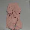 cyeollo Fleece Dog Pajamas Warm Dog Winter Coat Thermal Soft Pjs Small Dogs Onesie Stretchy Jumpsuit Doggie Pet Clothes Outfits Cat Apparel, Pink S