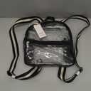 Missnine Small Clear Backpack for Stadium Events Anti-theft Mini Clear Bag for Sport Event Concert