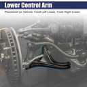 ACROPIX Front Lower Control Arms with Ball Joint Assembly Fit for Buick Enclave for Chevy Traverse for GMC Acadia Left Right Passenger Driver Side K80669 K80670 - Pack of 2 Black