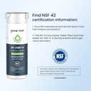 GLACIER FRESH Water Filter Compatible with XWFE (Built-in CHIP), Replacement for GE XWFE, XWF Refrigerator Water Filter NSF/ANSI 42 Certification Pack of 1