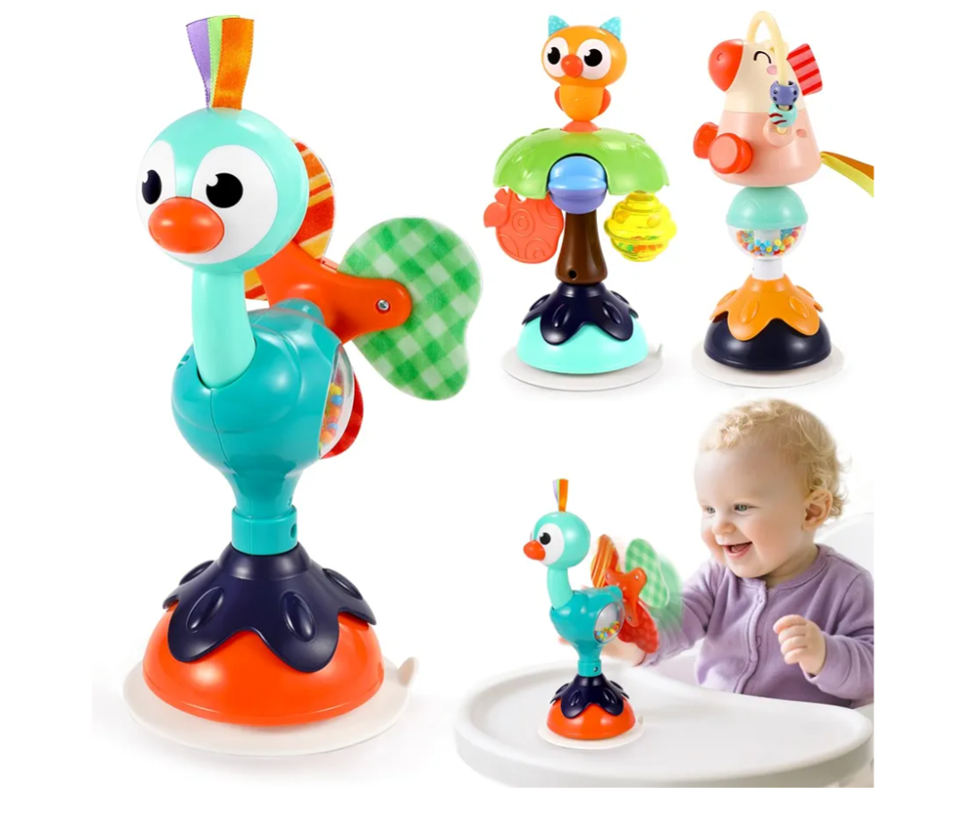 Baby Toys 612 Months 3PACK High Chair Scution Cup Toys Rattle Toys for Babies 1218 Months Baby Tray Infant Toy for 6 9 12 18 24 Months Newborn Gifts for 1 2 Year Olds Boys Girls Kids Birthday Xmas