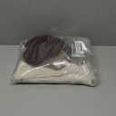 BomKinta Pilates Socks with Grips for Women - Yoga Grippy Slouch Scrunch Sock - Slipper Socks for Barre Workout Hospital (5-11, 3 Pairs - Beige Coffee Brown)