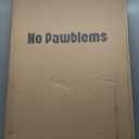 No Pawblems 55" Extra Tall Pet Gate for Cat/Dog, 29-40" Wide Auto Close Tall Dog Gate for Doorways/Hallways, 1.37" Ultra Narrow Spacing, NO Drilling Pressure Mounted, Black