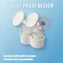 83mm Flange Cover and Bottle Holder Compatible with Spectra, Anti-Tip Breast Pump Refrigerator Storage Stand and 2 Pack Reusable Caps, Breast Pump Storage Accessories