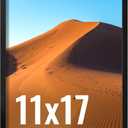 LaVie Home 11x17 Picture Frame for Wall Display, 11x17 Black Picture Frame with HD Plexiglas, 11 x 17 Poster Frame 1 Pack, Display Frame for Vertical or Horizontal, Classic Collection