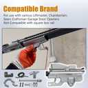 41A3489 Garage Door Opener Carriage, Complete Chain Drive Trolley Assembly Replacement Parts, Fits Liftmaster, Chamberlain, Sears Craftsman Garage Door Openers That utilize a T-Rail Assembly, Silver