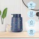 Blue Resin Star Soap Dispenser - 12 oz Refillable Liquid Hand Soap Lotion Dispenser With Large Pump - Perfect For Bathroom, Kitchen & Gifts