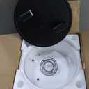 Black Flush Mount Ceiling Light Fixtures, 2-Light Ceiling Mount for Farmhouse with Seeded Glass Lampshade, Industrial Flush Mount Light Fixture Farmhouse for Hallway, Kitchen, Entryway and Foyer