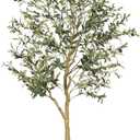 6ft Faux Olive Tree  Tall Artificial Olive Tree with Natural Trunk, Fake Olive Tree Indoor Decor, Olive Plant Artificial Indoor for Home and Office