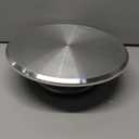 Syntus Aluminum Alloy Revolving Cake Stand, 12 Inch Cake Turntable for Decorating Super Smooth and Quiet Rotation Cake Decorating Stand for Party Wedding, Bright Silver Base