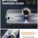 SSLOTSCASE for iPhone 17 Case with 2X Screen Protector, Credit Card Holder & Kickstand & Slide Camera Lens Cover & Camera Stand, Military-Grade Protection Heavy Duty Case Cover for iPhone 17, Black