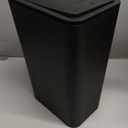 TIPGO Bathroom Trash Can with Lid, 10 Liter/ 2.6 Gallon Slim Garbage Can, Small Trash Bin Waste Basket with Pop-Up Lid for Kitchen, Bedroom, Living Room, Office (Black)