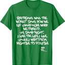 Old School Rap Hip HOP Merch Juicy Positive Quote 90's TShirt (XL)