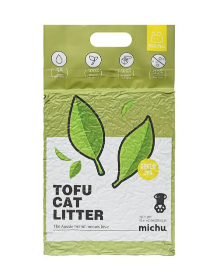 Michu Tofu Cat Litter 2.5kg/6L Cat Litter (Original)
