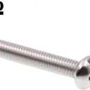 Prime-Line 9004329 Machine Screw, Round Head, Slotted/Phillips Combo, #10-32 X 1-1/4, Grade 18-8 Stainless Steel, Pack of 100