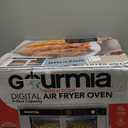 Gourmia French Door Air Fryer Oven - 37 Qt Large Capacity Convection Toaster Oven, FryForce 360, Digital Display, 12 Cooking Presets, Dehydrate, Fits 13 Pizza, Dishwasher-Safe, White