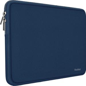 Laptop Bag Sleeve, Resistant Neoprene Laptop Sleeve/Notebook Computer Pocket Case/Tablet Briefcase Carrying Bag Compatible for 15 inch MacBook Pro, Ultrabook Notebook - (Dark Blue)