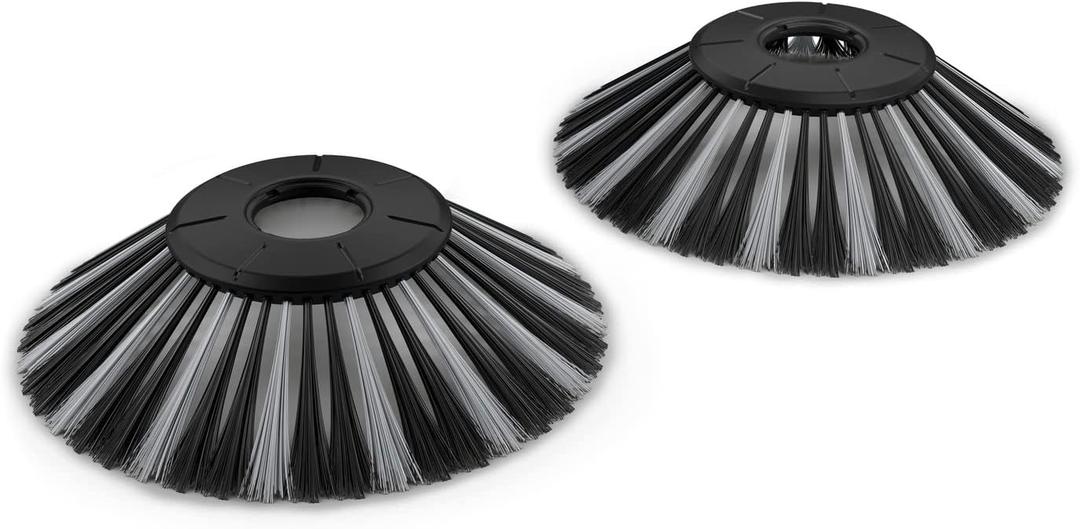 Krcher S6 Twin Replacement Brushes - for Wet Conditions -Compatible with Karcher Push Sweeper S 6 Twin - 2 Pack
