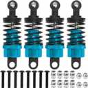 4Pack ShareGoo 52mm Shock Absorbers Assembled Compatible with Tamiya 1/10 TT-01 TT-02 TA05 TL-01 TA03 MF-01X RC Car Chassis Upgrades Parts (Blue)