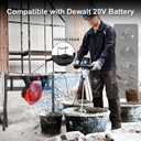 Cordless Jobsite Fan Fit for Milwaukee 18V Battery, Battery Powered Portable Fan with Brushless Motor, 750 CFM Variable Speed,or AC Power for Outdoor, Camping, Workshops, Office, RV(TOOL ONLY), Medium