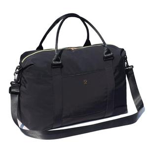 ESVAN Travel Tote Duffel Gym Bag,Weekender Overnight Carry-on Tote Crossbody Bag with Wet Pocket and Trolley Sleeve Upgraded (A Black)