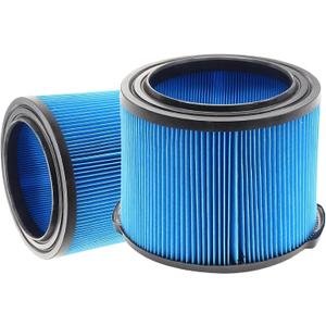2 Pack VF3500 Replacement Filter for Ridgid Wet Dry Vac, 3-Layer Fine Dust Filter Compatible with WD4070 WD4522 WD4050 WD3050 WD4080 4000RV 4500RV Vacuum, Washable & Reusable