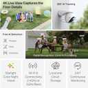 Tapo 4K 8MP Wired Pan/Tilt Outdoor Security Camera, Free Person/Vehicle Detect & 360 View, Color Night, Local AI, SD/Cloud Storage, Works w/Alexa & Google Assistant, 2.4 GHz WiFi C560WS