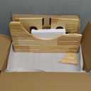 Yose Toilet Stool Foldable, 7 Inch Poop Stool for Bathroom, Toilet Stool Squat Adult, Thickened Bamboo Potty Stool with 400lb Support & Non-Slip Pads, for Better Bowel Health (1, Natural)