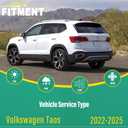 26" 18" 12" Windshield Wiper Blades Replacement for VW Volkswagen Taos 2022 2023 2024 2025 Premium All Weather Front Rear Wipers Set - OEM Quality (Pack of 3)