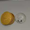 Glitter Dumpling Squishy,Dumpling Squishies,Glitter Dumpling Mystery Box,Colorful Dumpling Stress Balls Fidget,Jumbo Squishy Toy with Steamer Box,Soft Squeeze Decompression Dough (Glitter White)