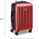 DELSEY PARIS Helium Aero Hardside Expandable Luggage with Spinner Wheels, Blue Cobalt, Carry-On Plus 21 Inch
